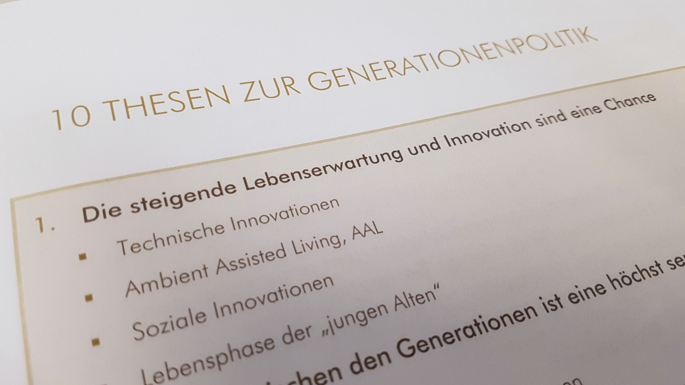 10 Thesen zur Generationenpolitik