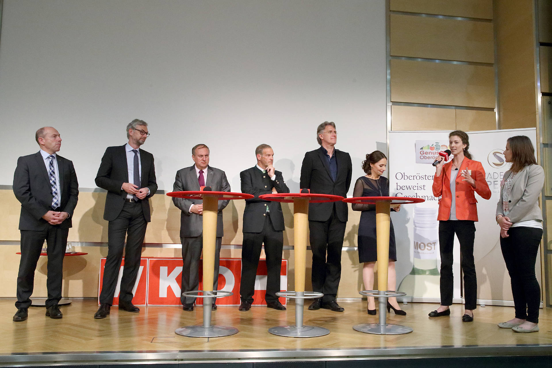 Das Podium beim Tag der Lebensmittel