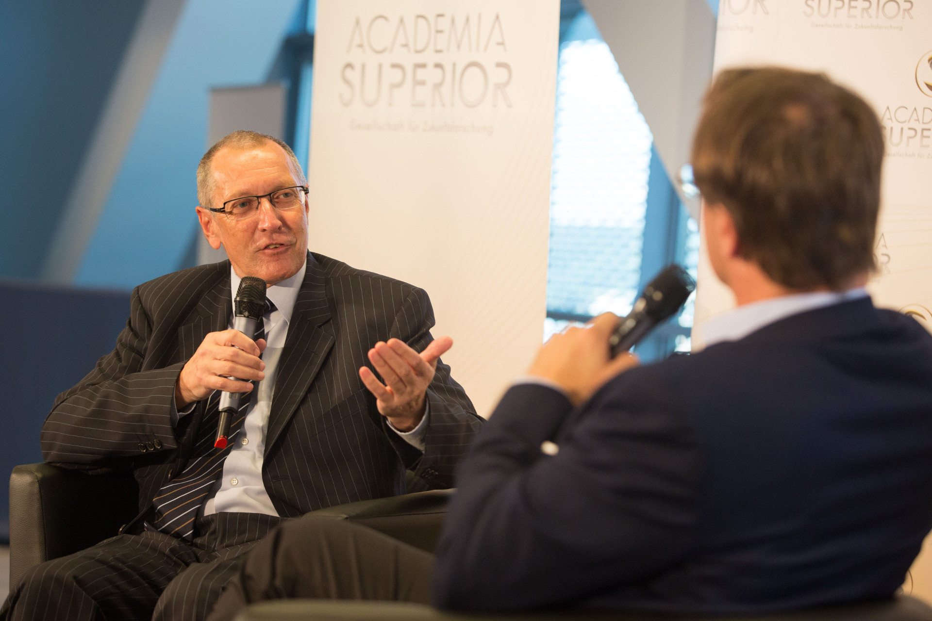 Konrad Paul Liessmann und Markus Hengstschläger im DIALOG